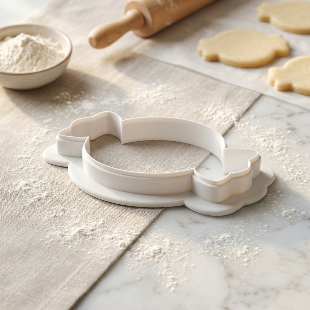 Peppermint Swirl Cookie Cutter, 3D Printed Christmas Party