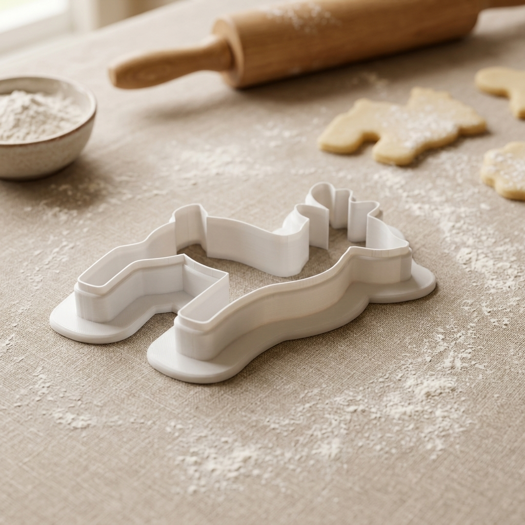 Reindeer Full Body Cookie Cutter, 3D Printed Christmas Party