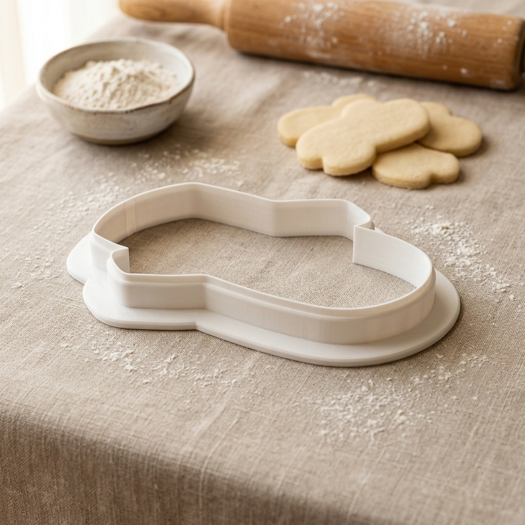 Yule Log Cookie Cutter, 3D Printed Christmas Party