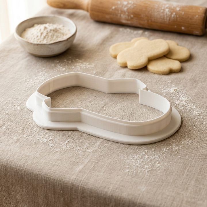 Yule Log Cookie Cutter, 3D Printed Christmas Party