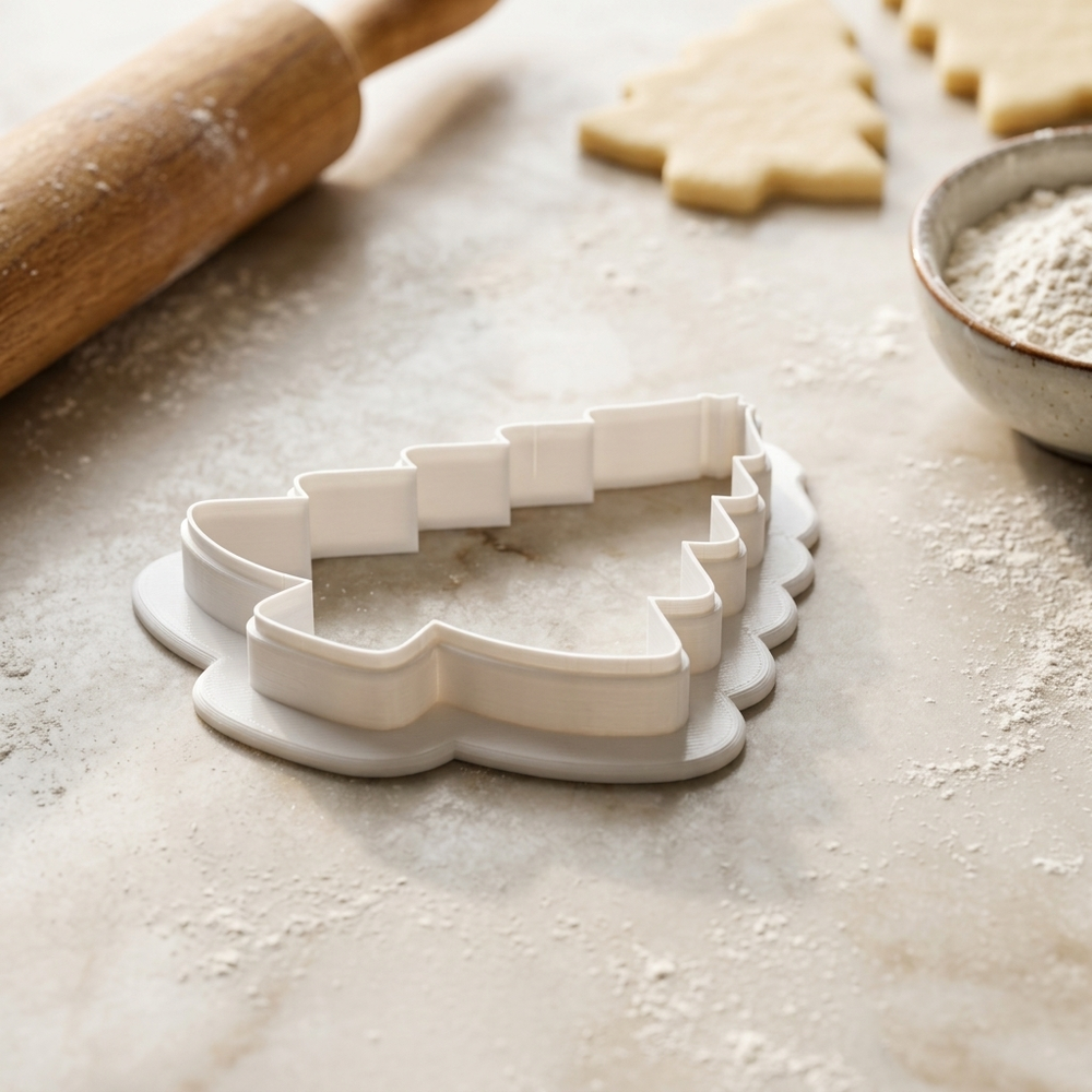Snowy Pine Tree Cookie Cutter, 3D Printed Christmas Party