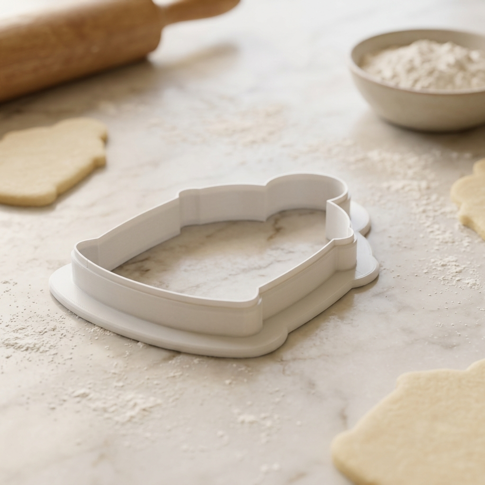 Polka Dot Mushroom Lantern Cookie Cutter, 3D Printed Outdoor Theme