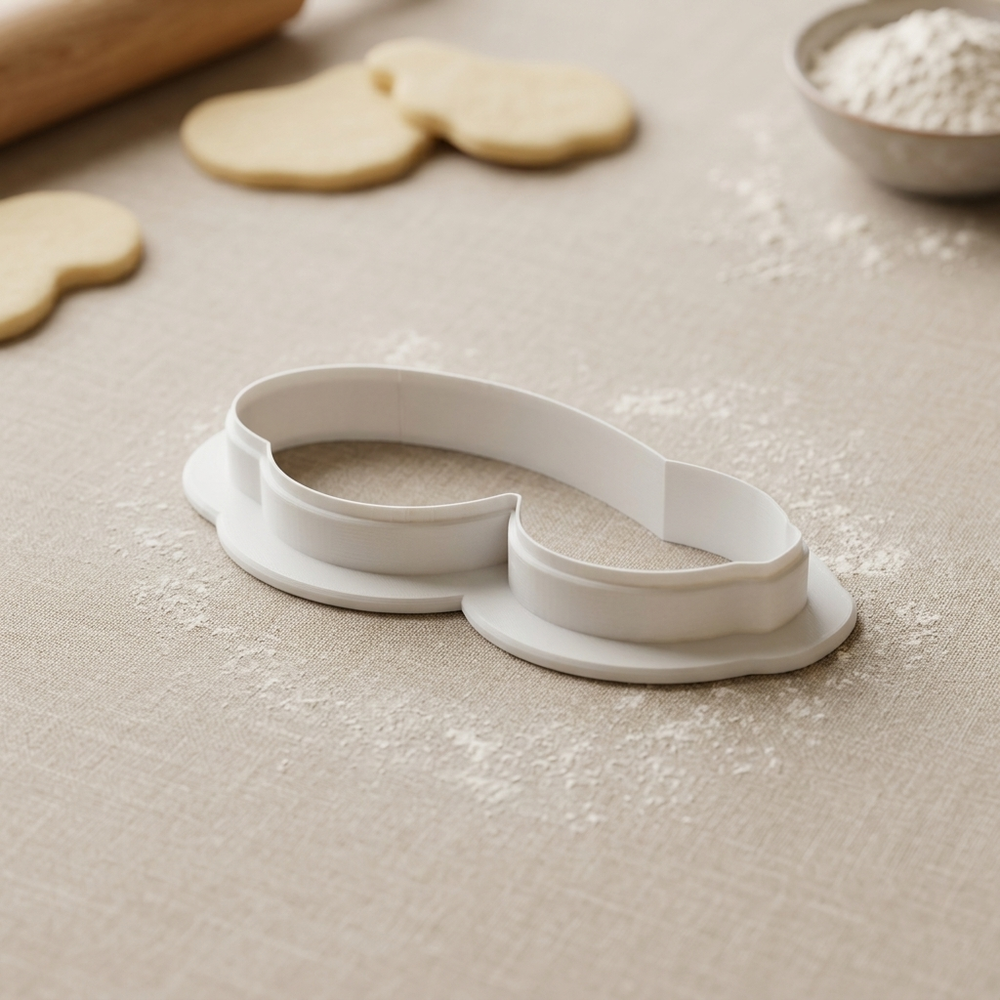 Swim Goggles Cookie Cutter, 3D Printed Sports Party