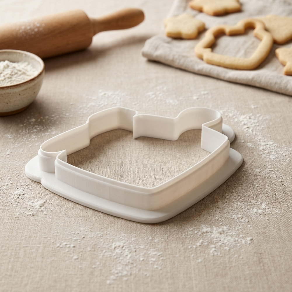 Gnocchi Board and Fork Cookie Cutter, 3D Printed Party Theme