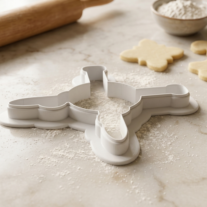 Knitting Needles And Yarn Cookie Cutter, 3D Printed Craft Gift