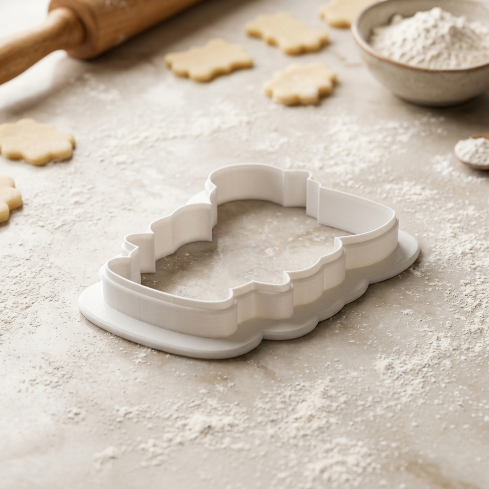 Spritz Coupe Citrus Bow Cookie Cutter, 3D Printed Party Theme