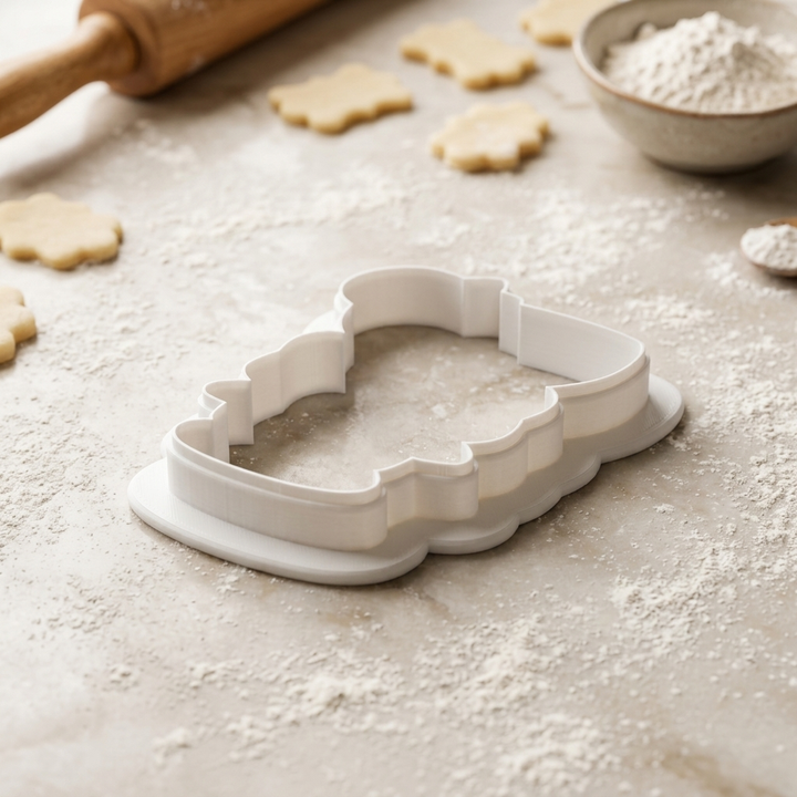 Spritz Coupe Citrus Bow Cookie Cutter, 3D Printed Party Theme