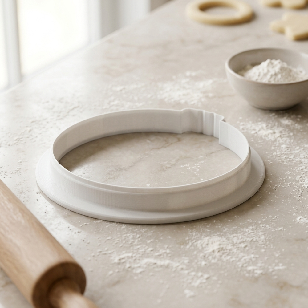 Embroidery Hoop Cookie Cutter, 3D Printed Craft Gift