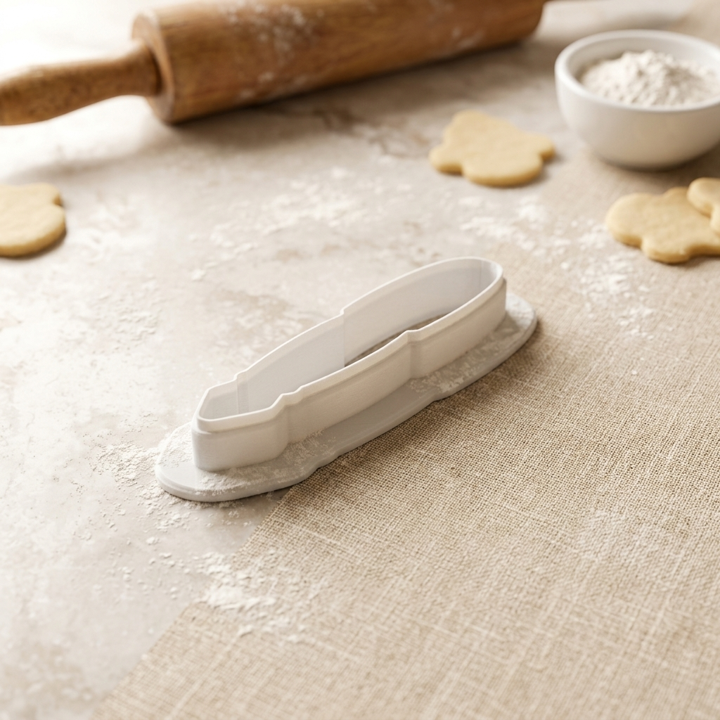 Fountain Pen Cookie Cutter, 3D Printed Book Lover