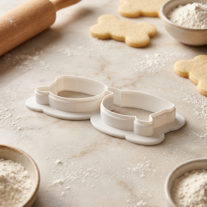 Reading Glasses Cookie Cutter, 3D Printed Book Lover