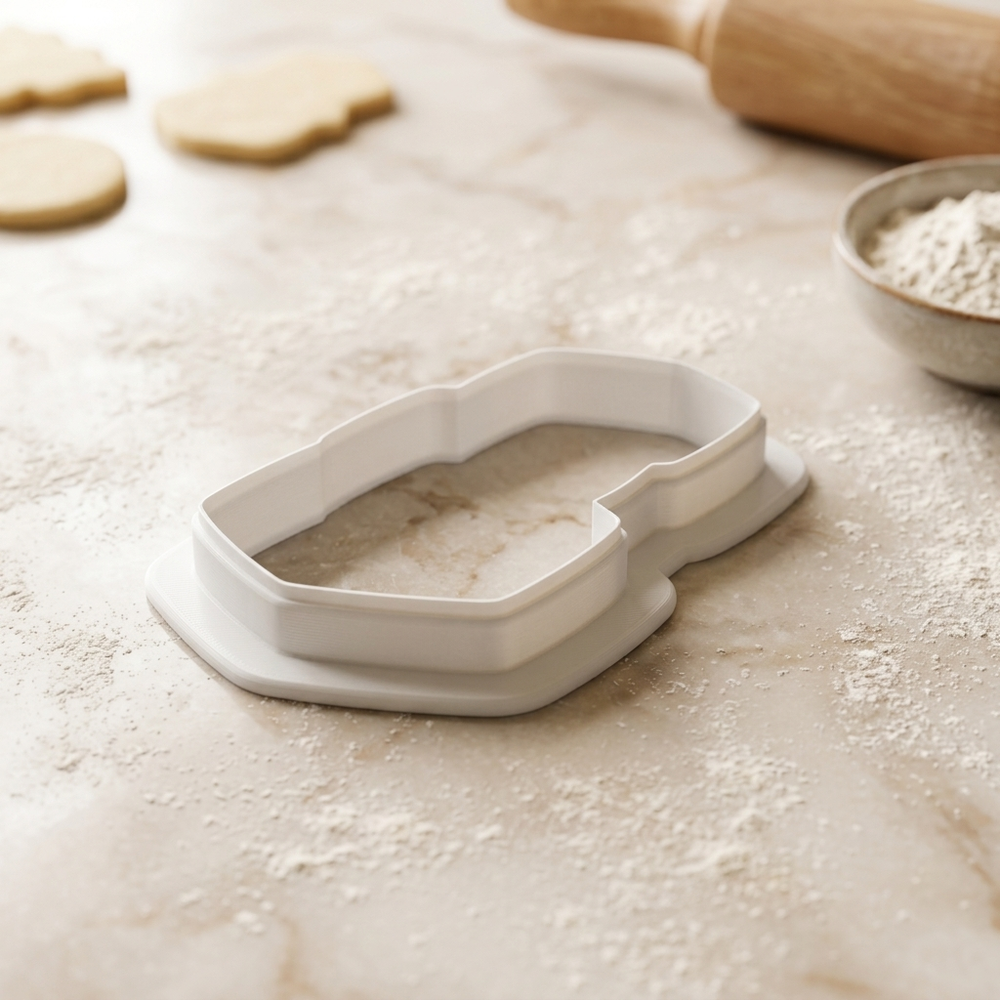 Tea Party Sugar Cube Stack Cookie Cutter, 3D Printed Kitchen Theme