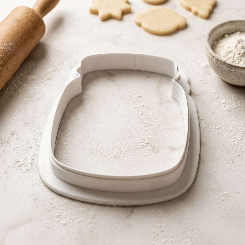 Peanut Butter Jar Cookie Cutter, 3D Printed Brunch Theme