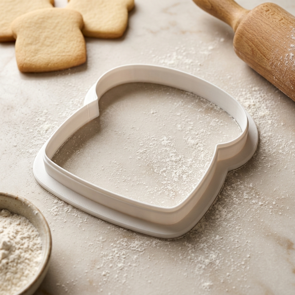 Slice Of Bread Cookie Cutter, 3D Printed Brunch Theme