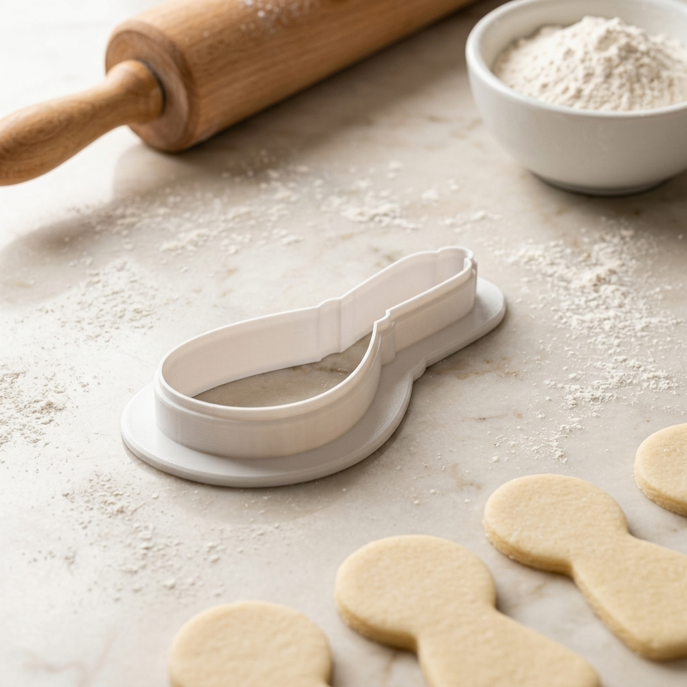 Whisk Cookie Cutter, 3D Printed Baker Gift