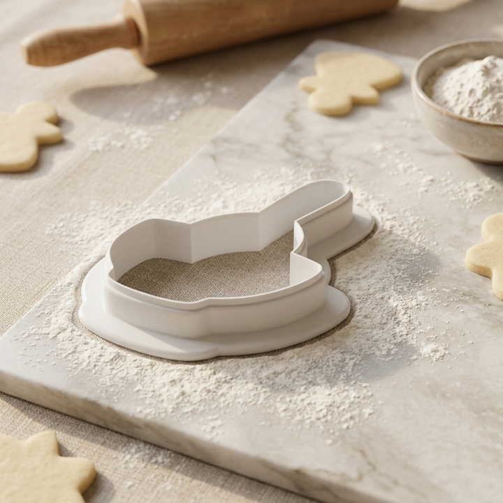 Baker Dough Whisk Bowl Cookie Cutter, 3D Printed Party Theme