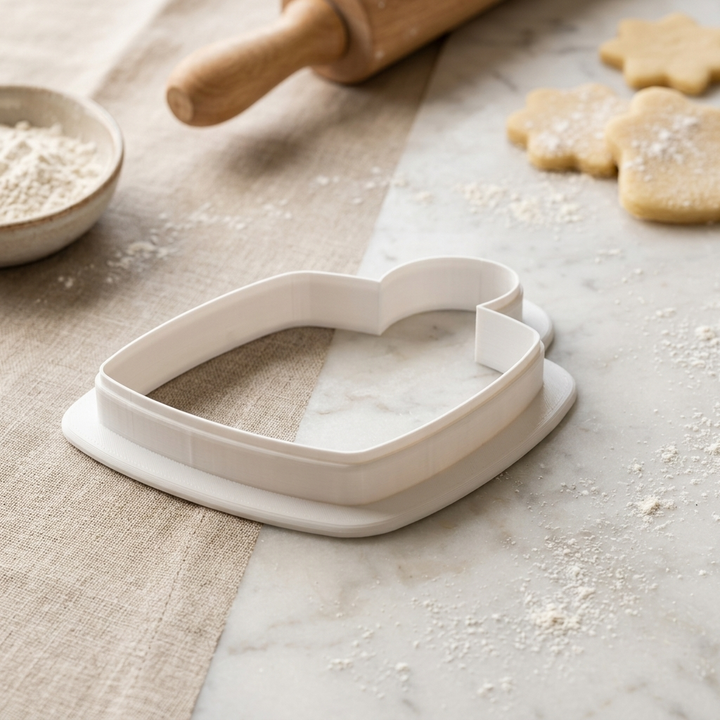 Cheese Board Cookie Cutter, 3D Printed Baker Gift