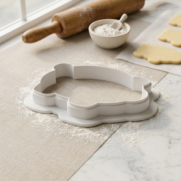 Pig Cookie Cutter, 3D Printed Farm Party