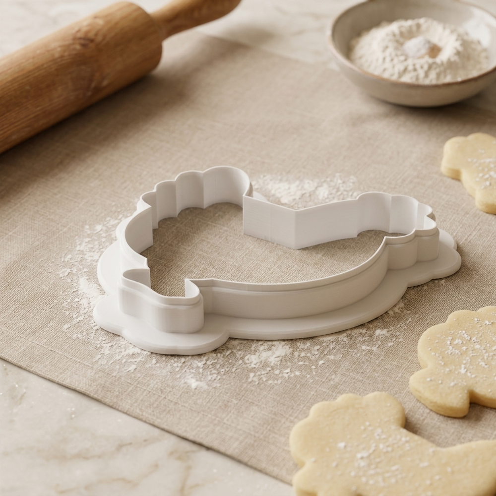 Chicken Cookie Cutter, 3D Printed Farm Party
