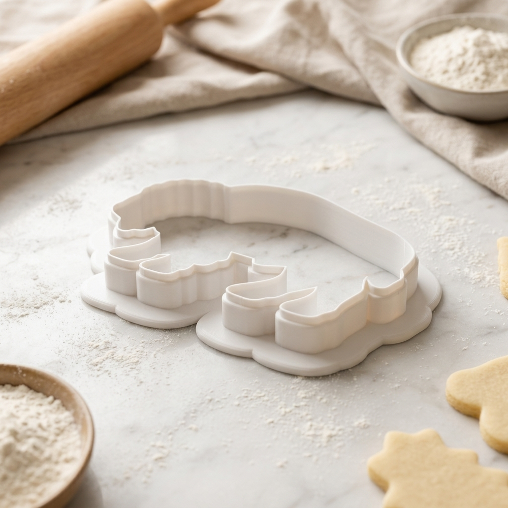 Bison Cookie Cutter, 3D Printed Woodland Theme