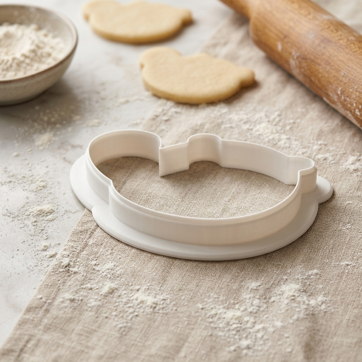 Beaver Cookie Cutter, 3D Printed Woodland Theme
