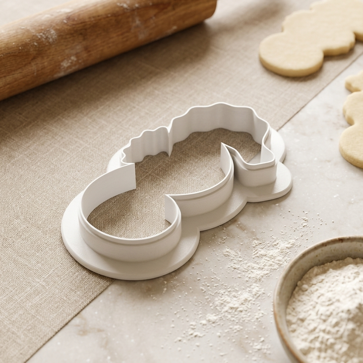 Seahorse Cookie Cutter, 3D Printed Ocean Theme