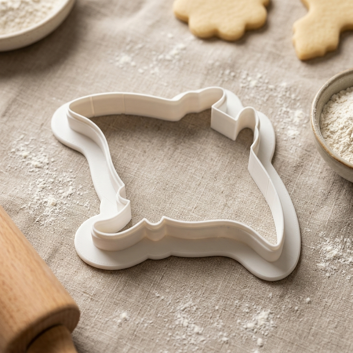 Manta Ray Cookie Cutter, 3D Printed Ocean Theme