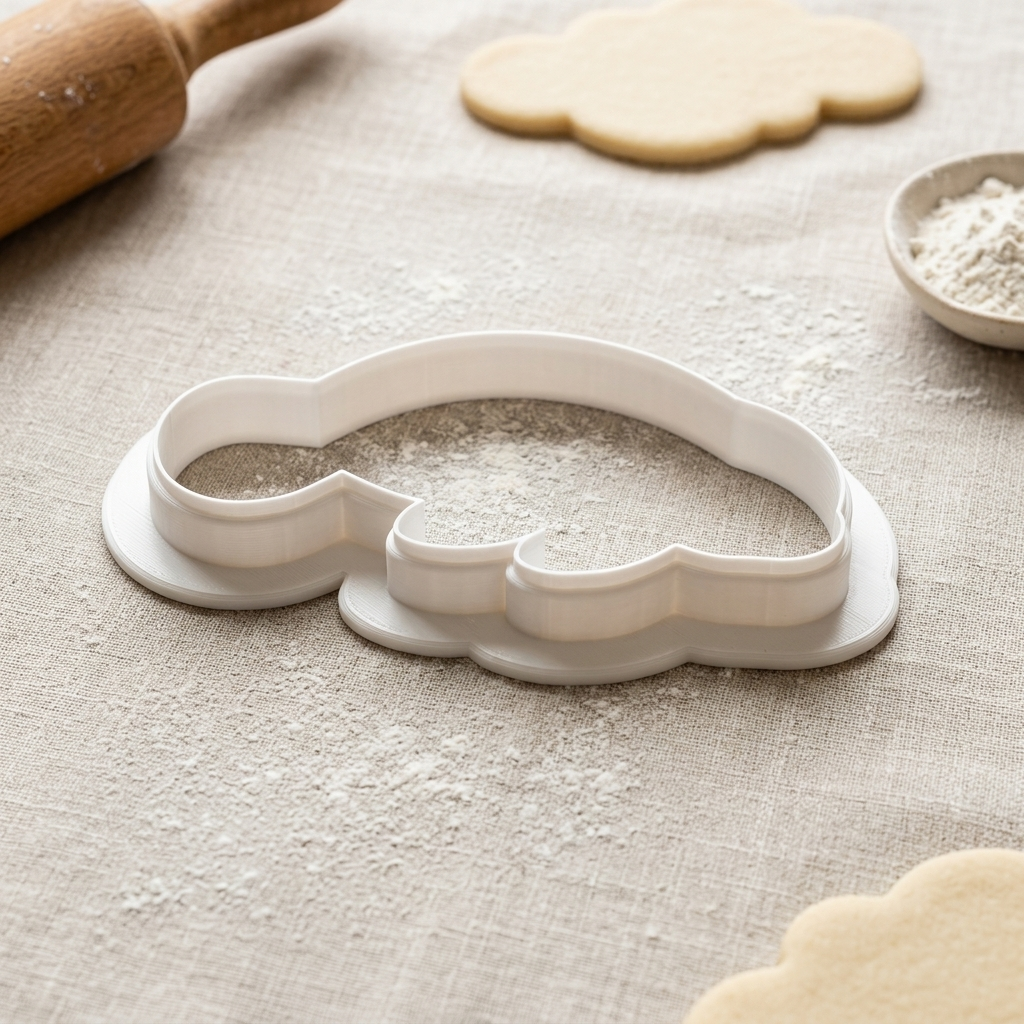 Manatee Cookie Cutter, 3D Printed Ocean Theme