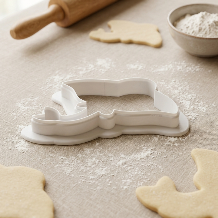 Stingray Cookie Cutter, 3D Printed Ocean Theme