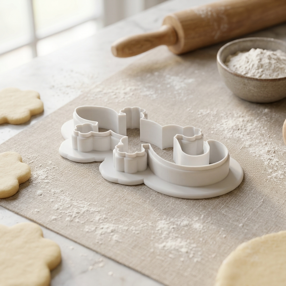 Gecko Cookie Cutter, 3D Printed Reptile Theme