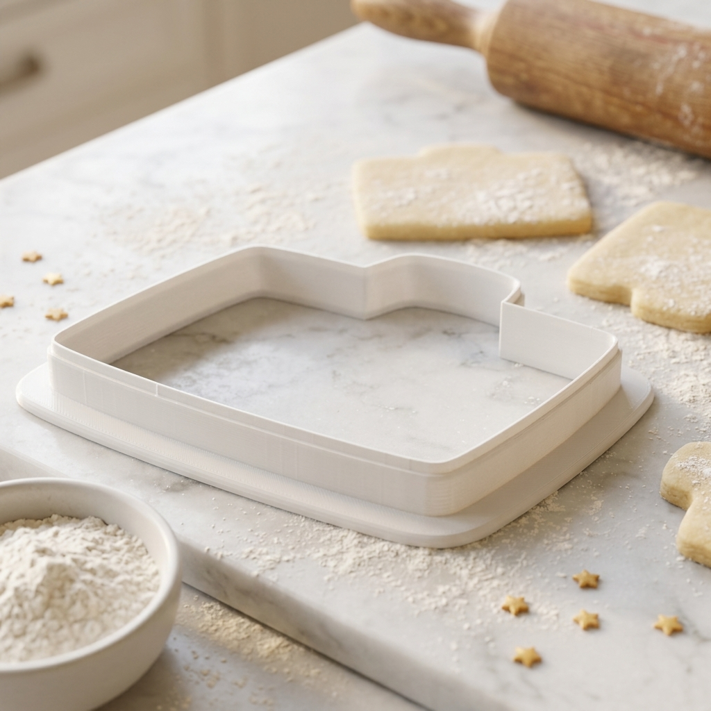 Suitcase Cookie Cutter, 3D Printed Travel Theme