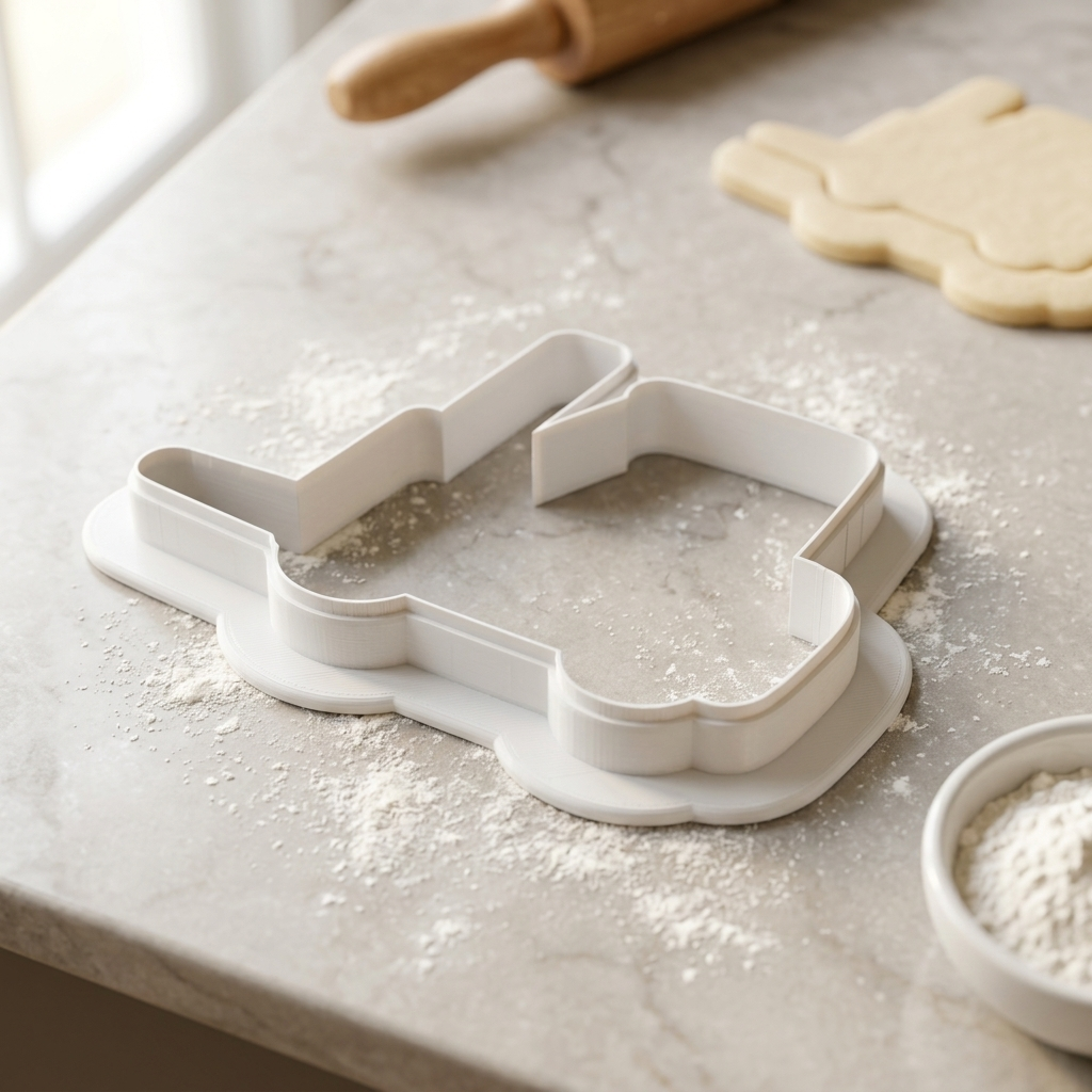 Forklift Cookie Cutter, 3D Printed Vehicle Party