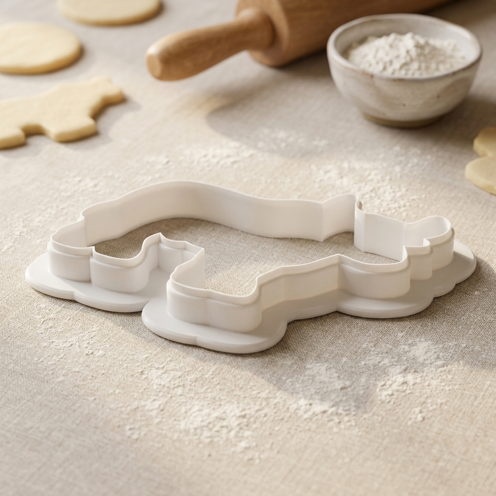 Rodeo Bull Cookie Cutter, 3D Printed Western Party