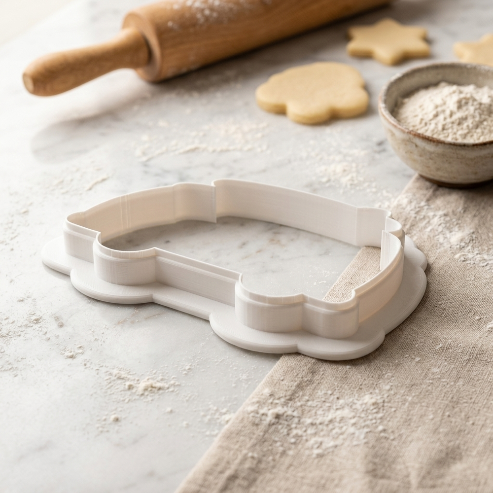 Surf Van Cookie Cutter, 3D Printed Travel Theme