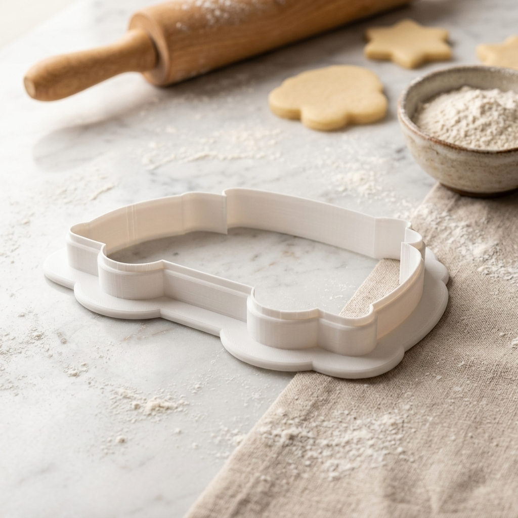 Surf Van Cookie Cutter, 3D Printed Travel Theme