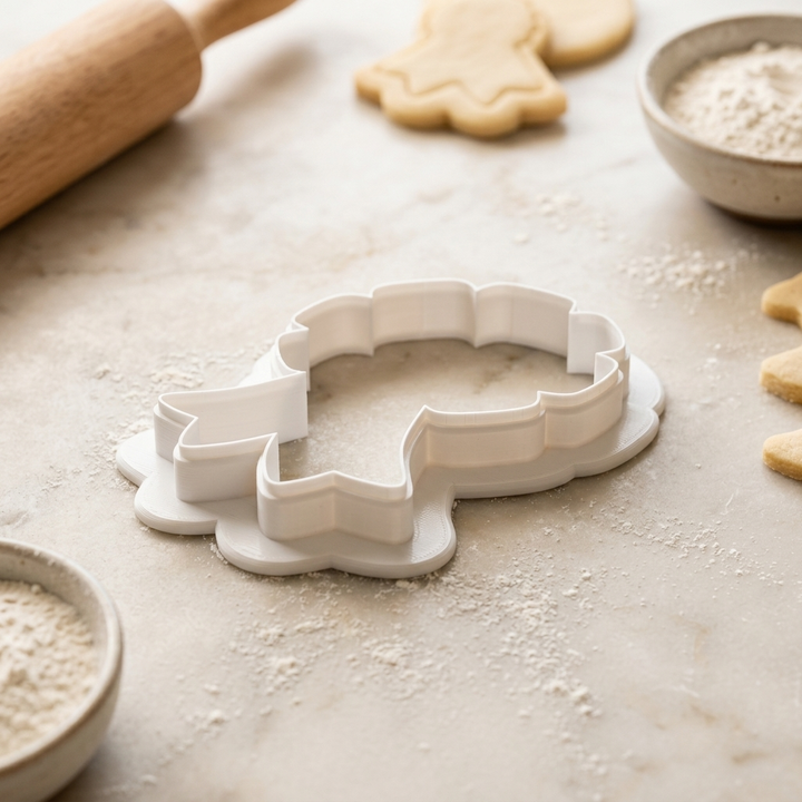 Patriotic Ribbon Rosette Cookie Cutter, 3D Printed Patriotic Party
