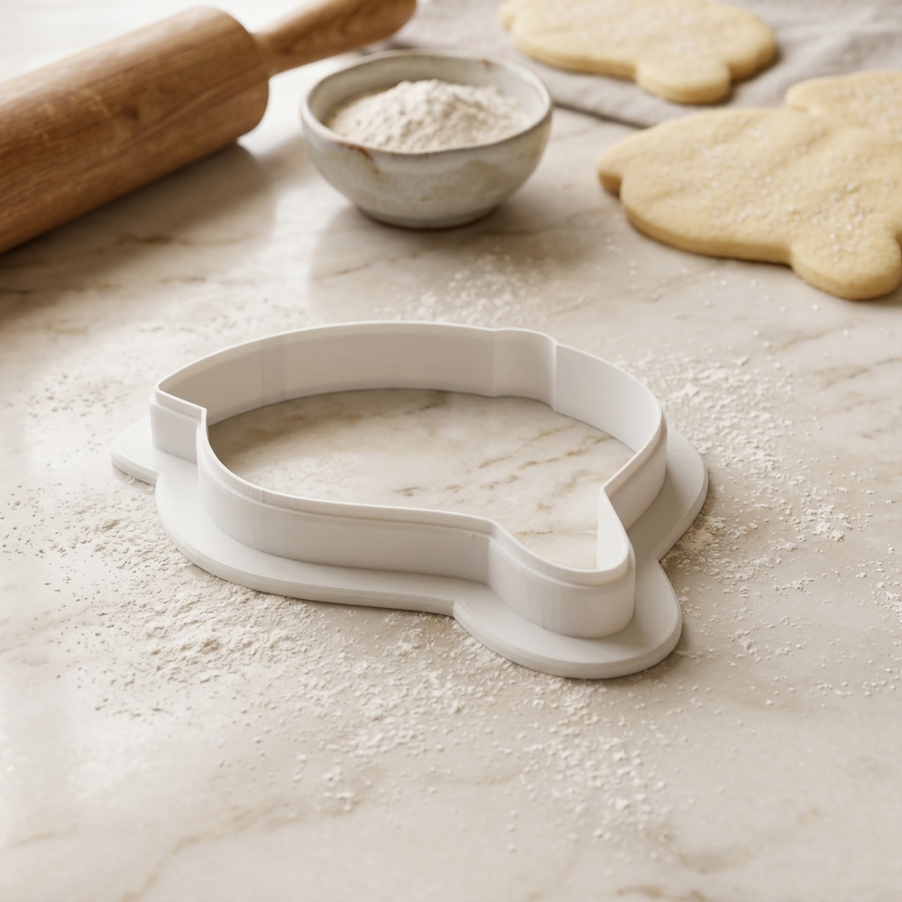 Baseball Cap Cookie Cutter, 3D Printed Sports Party