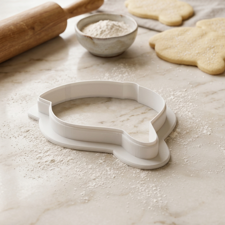 Baseball Cap Cookie Cutter, 3D Printed Sports Party