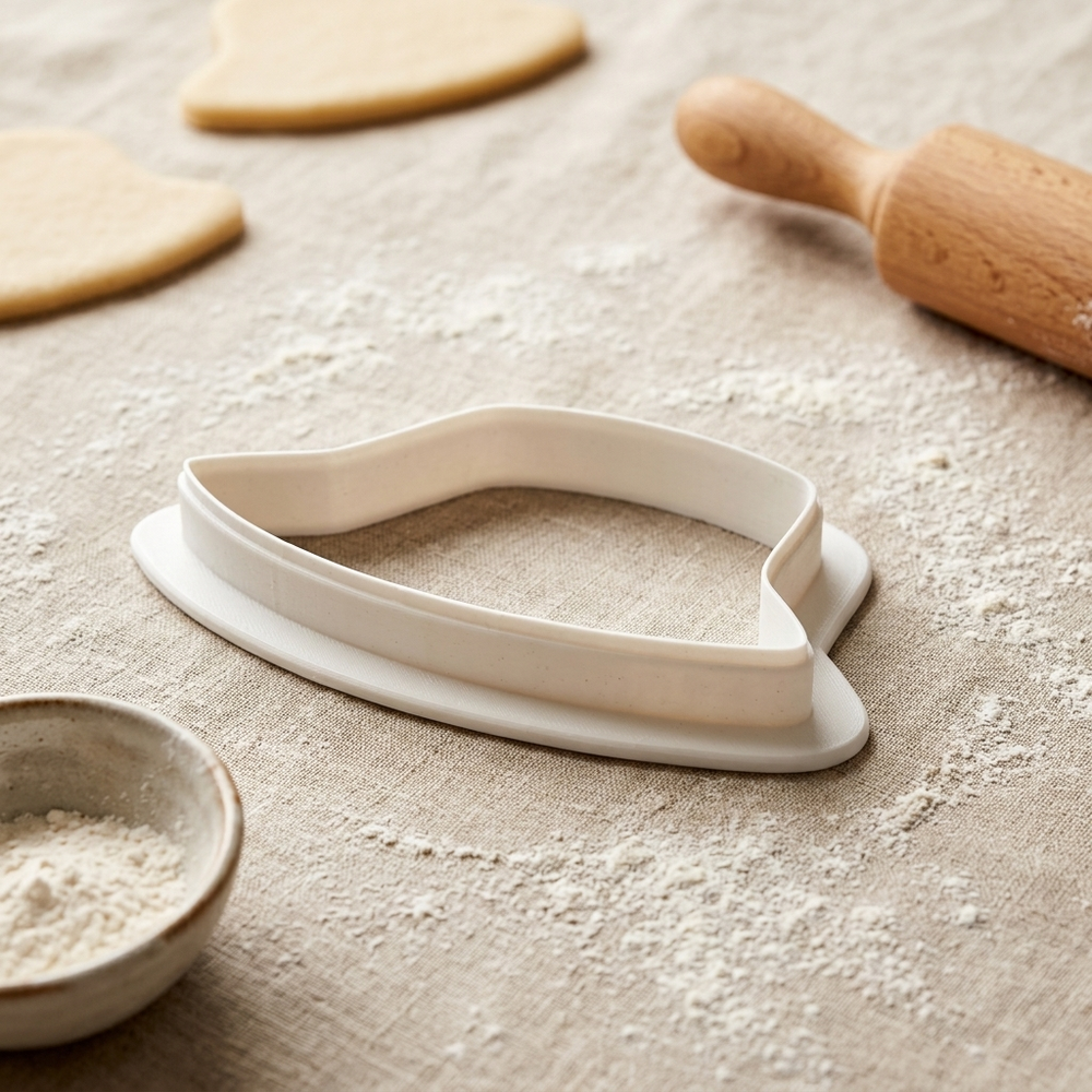 Fishing Hat Cookie Cutter, 3D Printed Fishing Theme