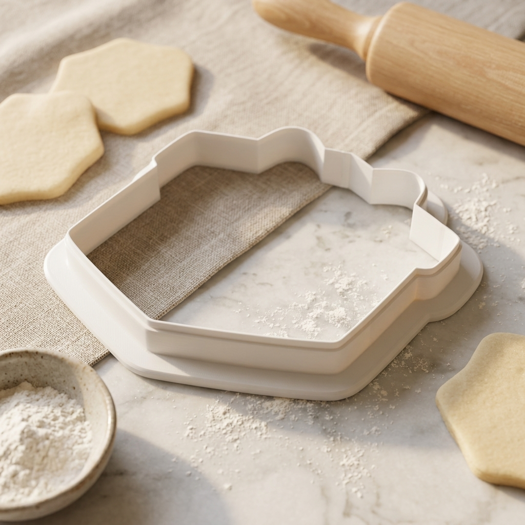 Little Treat Pastry Box Croissant Bow Cookie Cutter, 3D Printed Party Theme