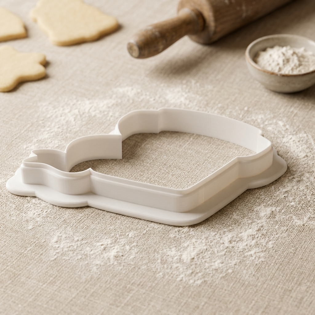 Book Embosser with Ribbon Cookie Cutter, 3D Printed Book Lover Theme