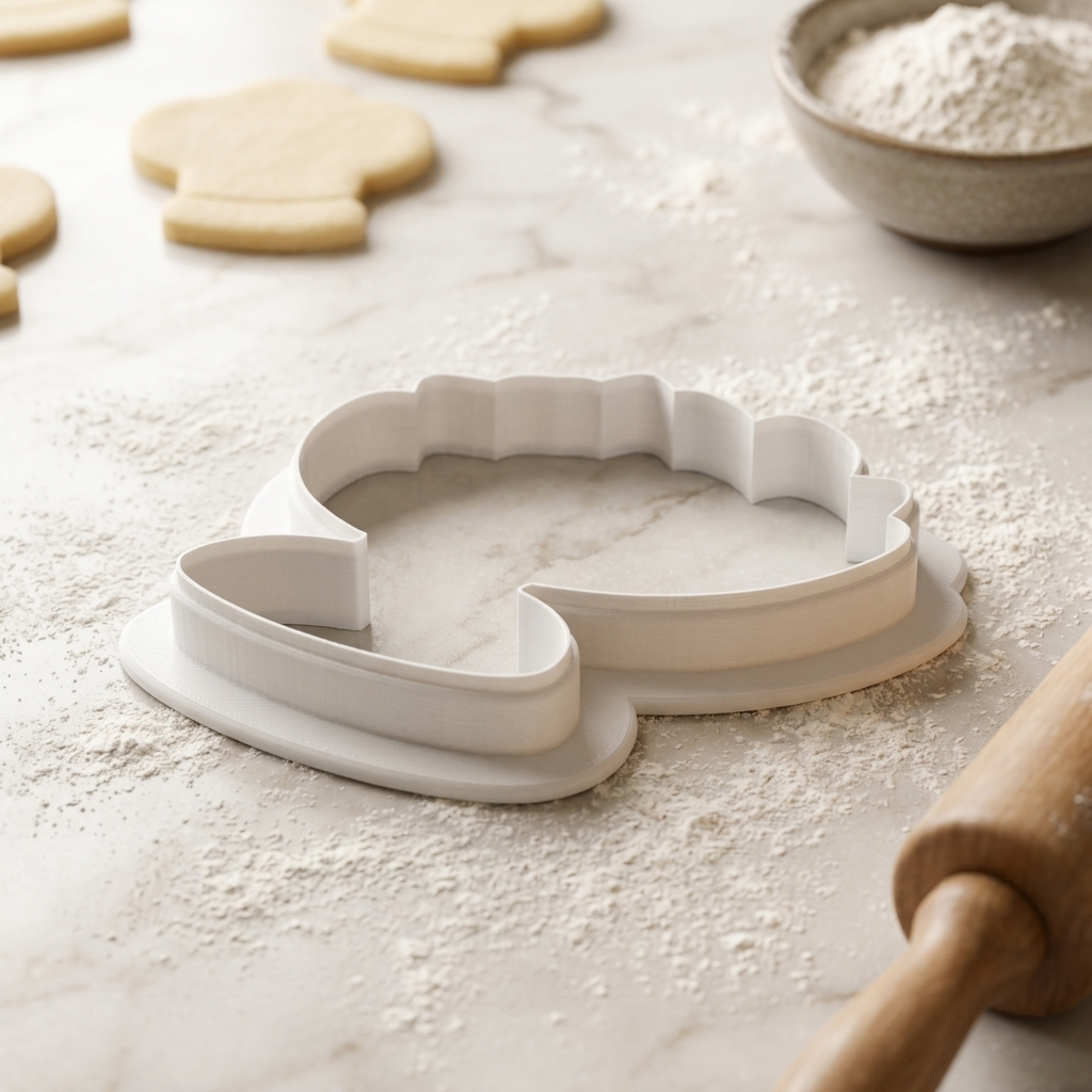 Garden Party Compote Bowl Citrus Rose Cookie Cutter, 3D Printed Garden Theme