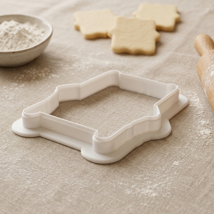 Deck Chair Resort Towel Cookie Cutter, 3D Printed Travel Theme