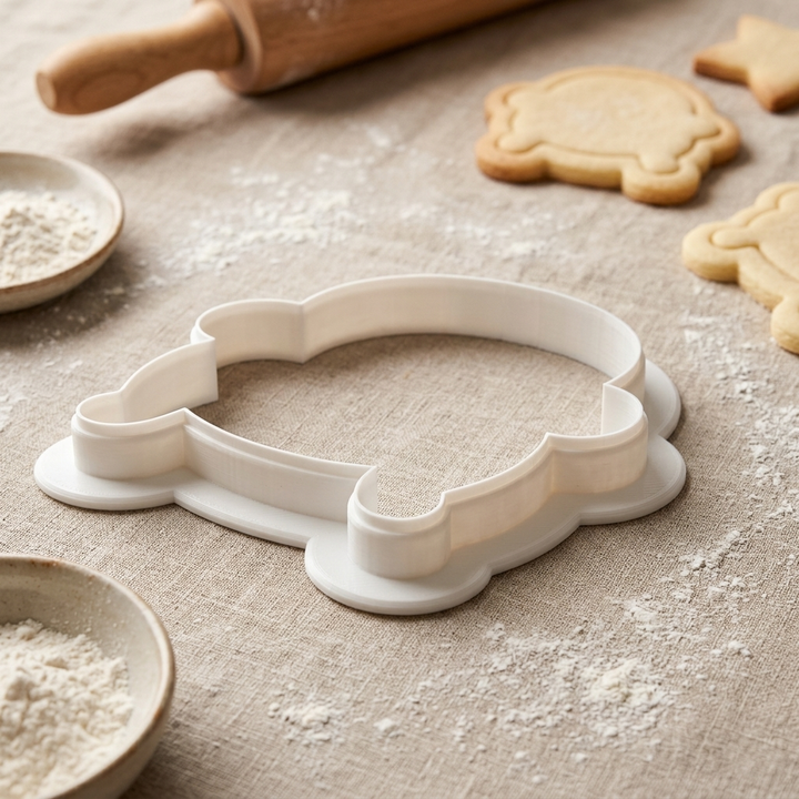Boudoir Chair Pearl Clip Cookie Cutter, 3D Printed Wedding Theme