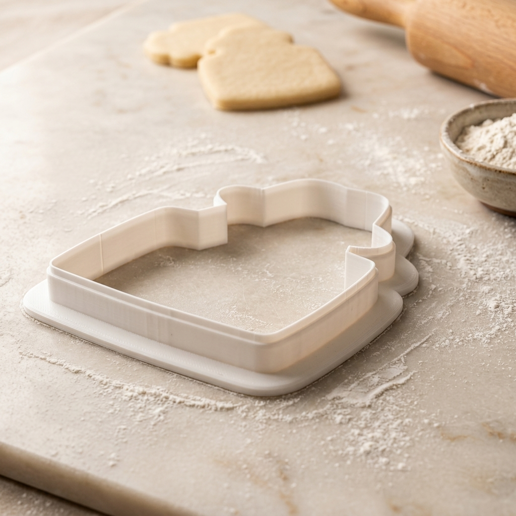 Fedora Trench Briefcase Cookie Cutter, 3D Printed Fantasy Theme
