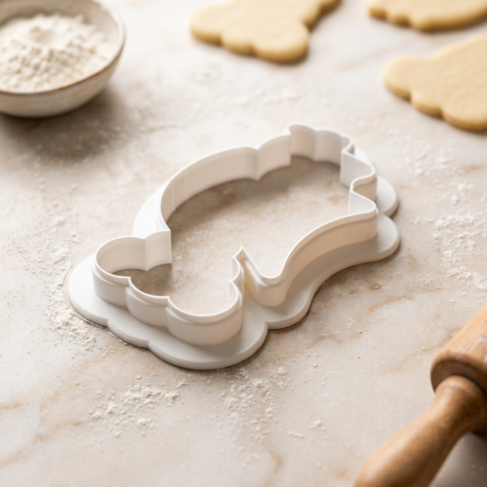 Galleon Sail Treasure Stack Cookie Cutter, 3D Printed Fantasy Theme