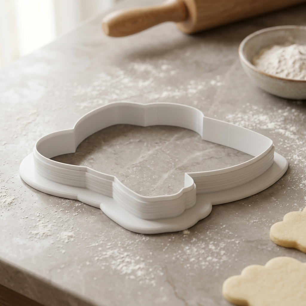 Singing Bowl Mala Beads Cookie Cutter, 3D Printed Festival Theme