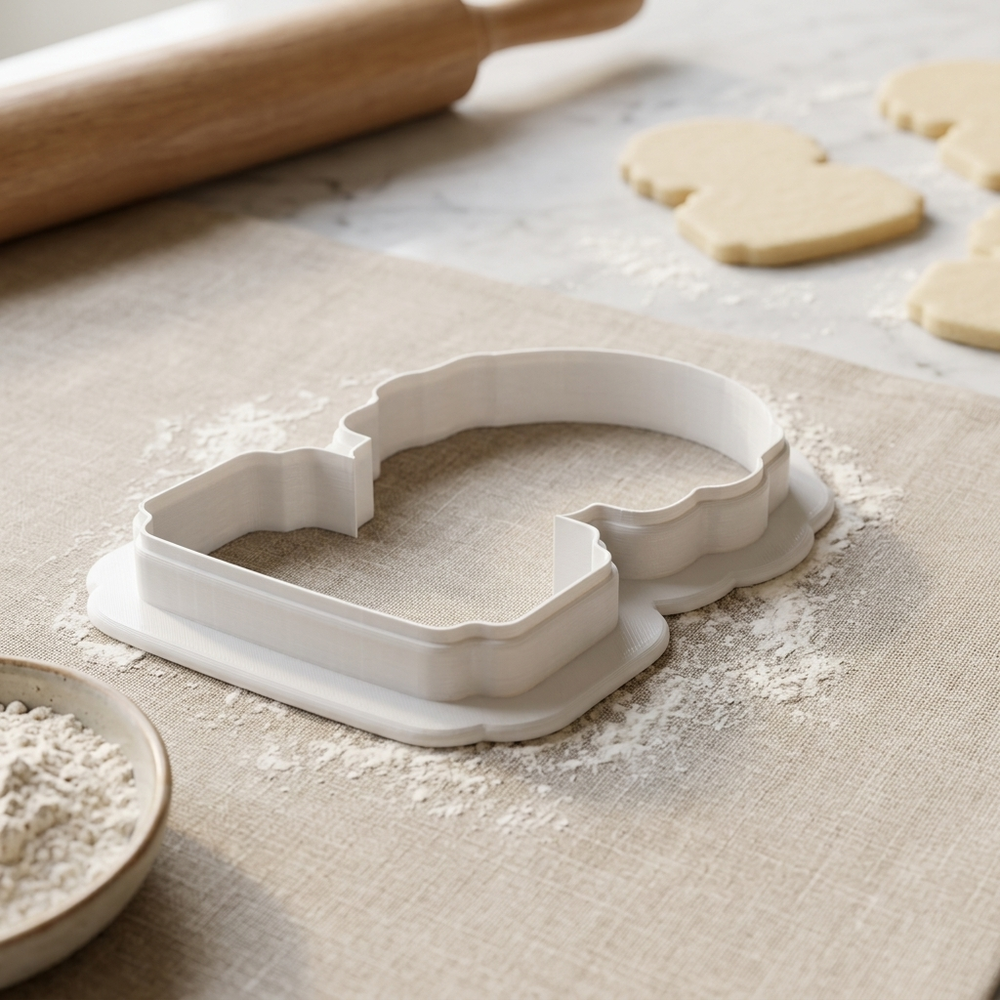 Ferris Wheel Carnival Ticket Cookie Cutter, 3D Printed Game Night