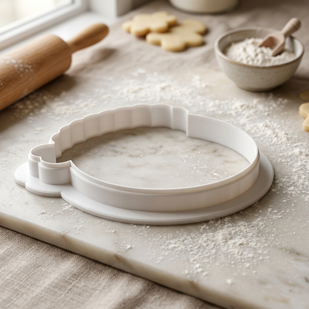 Marigold Garland Thali Plate Cookie Cutter, 3D Printed Wedding Theme