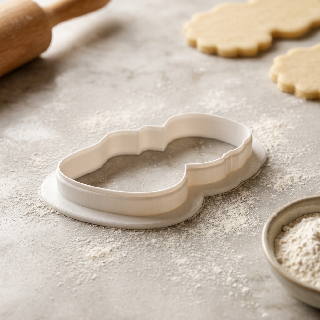 Carabiner Chalk Bag Cookie Cutter, 3D Printed Outdoor Theme