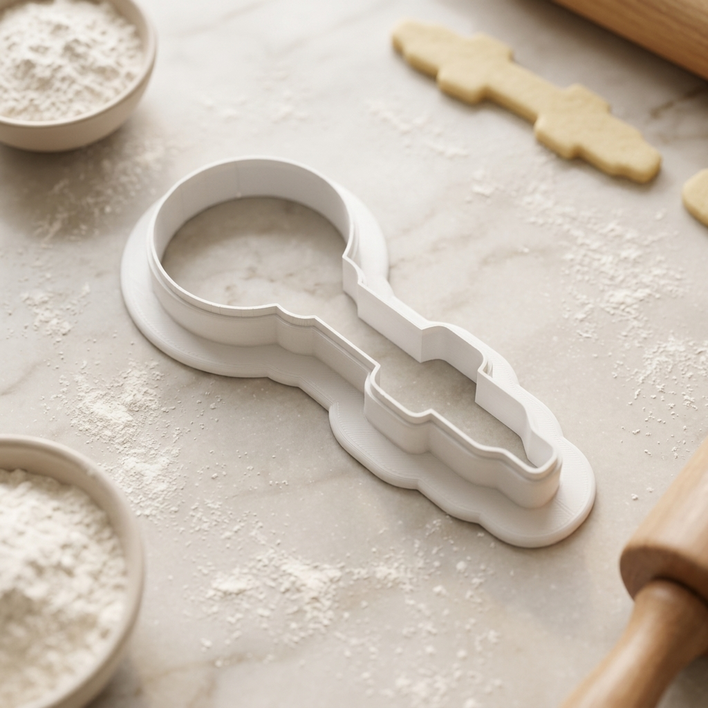 Glassblower Blowpipe Bubble Cookie Cutter, 3D Printed Maker Theme